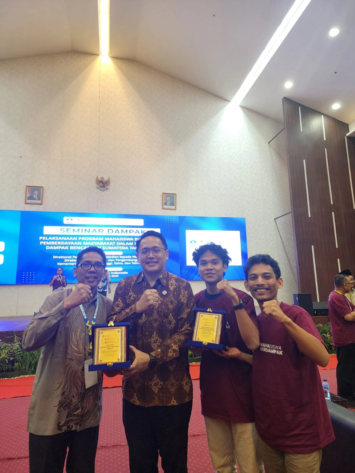 Perwakilan USU mengikuti Seminar Dampak Pelaksanaan Program Mahasiswa Berdampak